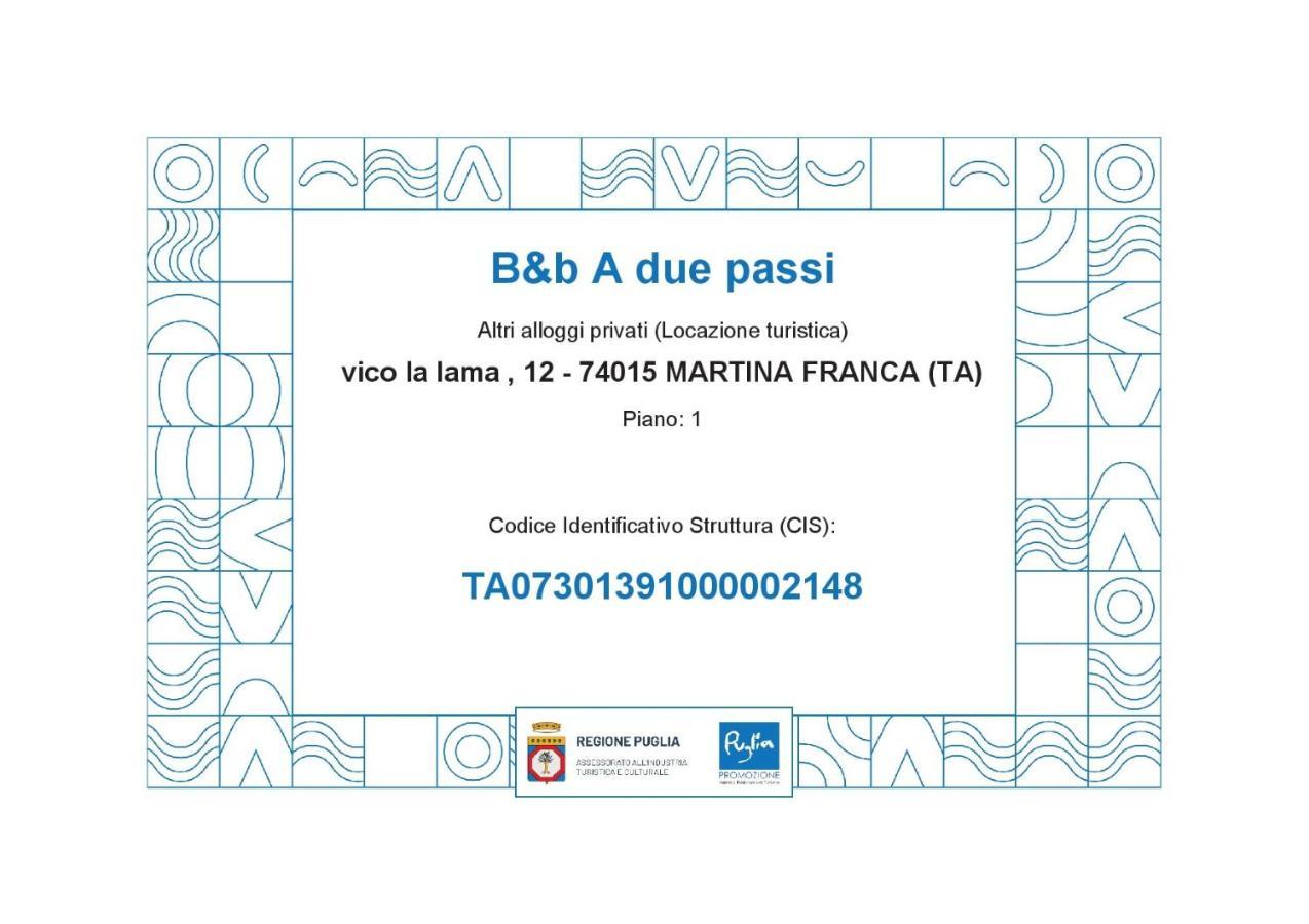 B&B A Due Passi Martina Franca Buitenkant foto